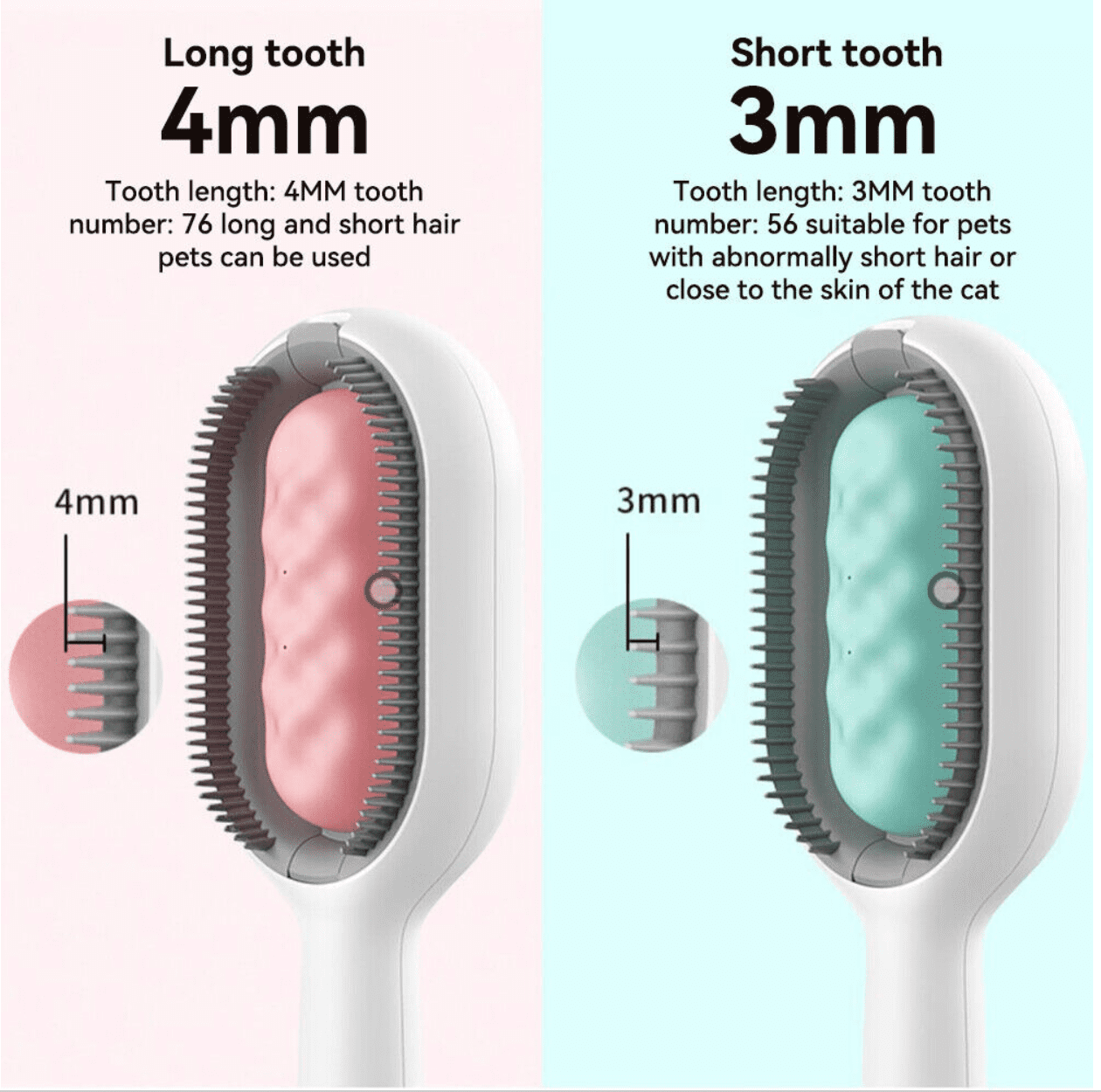 Cat Brush Sticky Long Short