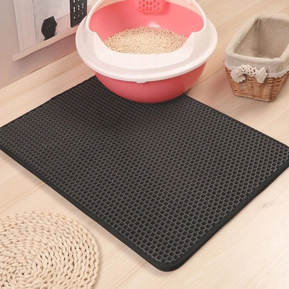 Waterproof Cat Litter Mat Gray